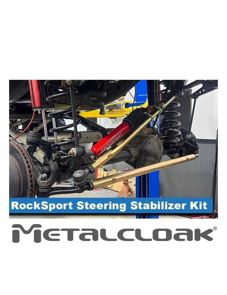 RockSport RED Steering Stabilizer Kit, TJ Wrangler