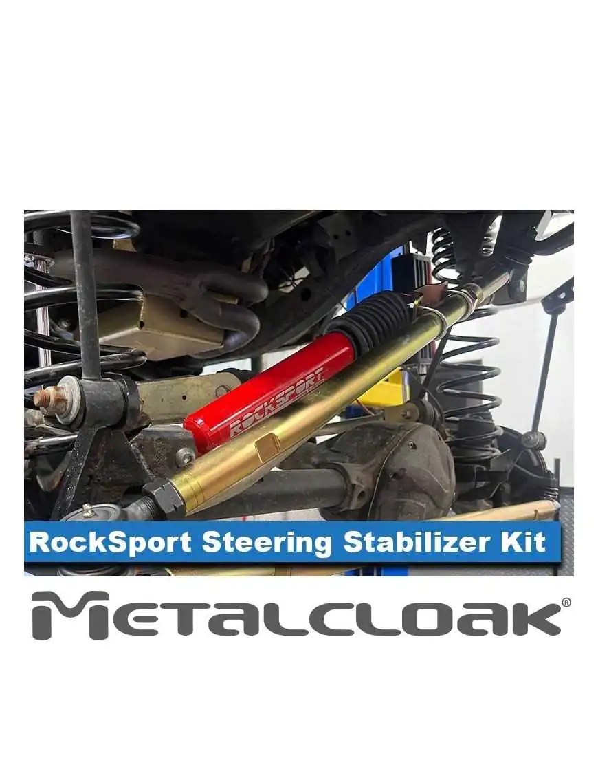 RockSport RED Steering Stabilizer Kit, TJ Wrangler