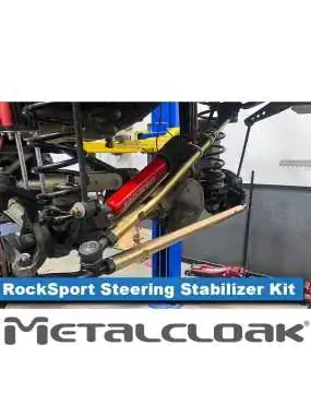 RockSport RED Steering Stabilizer Kit, TJ Wrangler