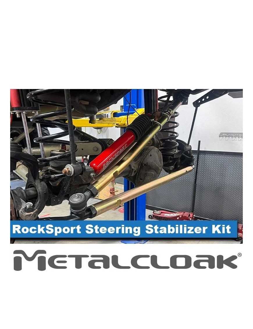 RockSport RED Steering Stabilizer Kit, TJ Wrangler