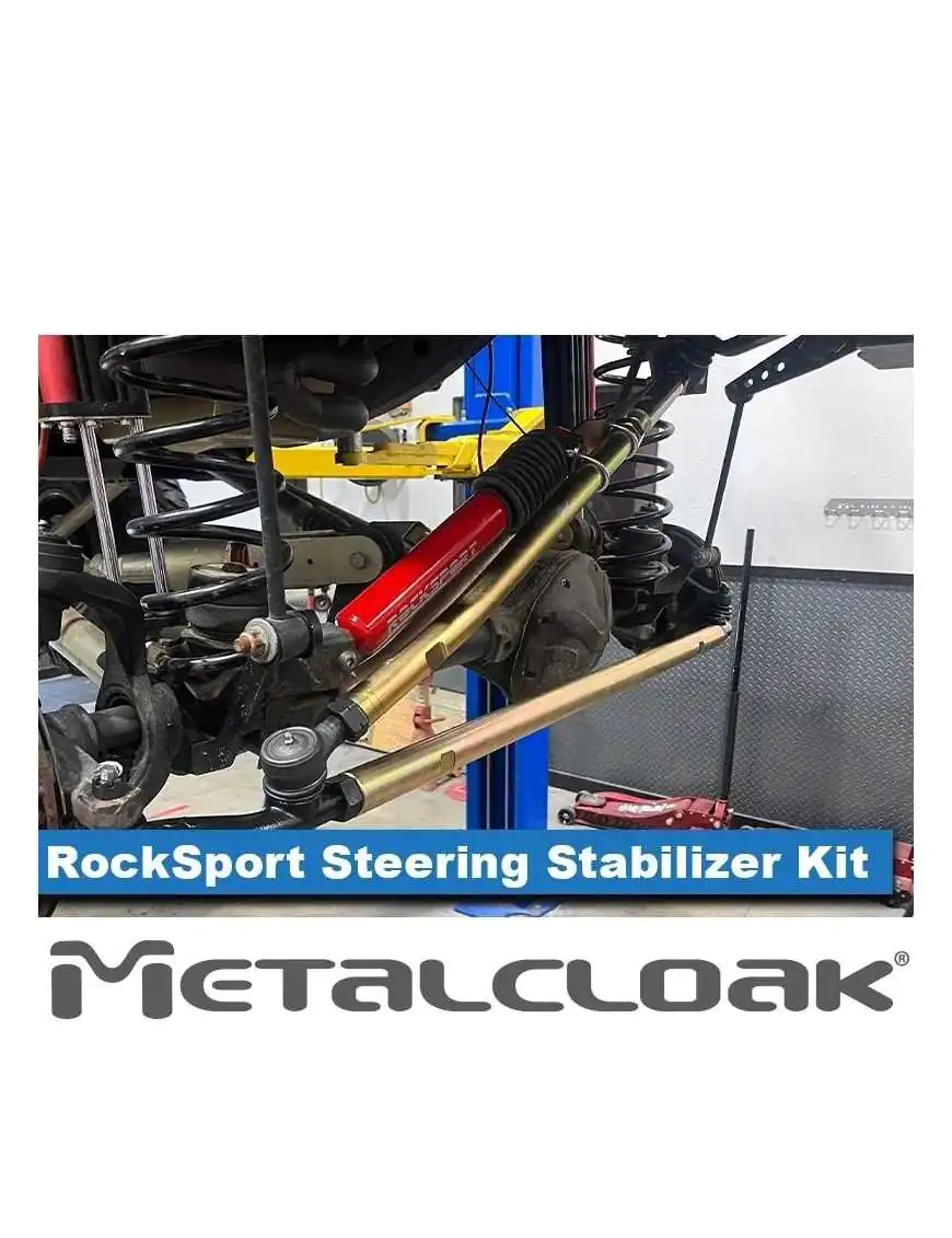 RockSport RED Steering Stabilizer Kit, TJ Wrangler