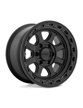 Felga aluminiowa CHASE Satin Black W/ Gloss Black Lip KMC