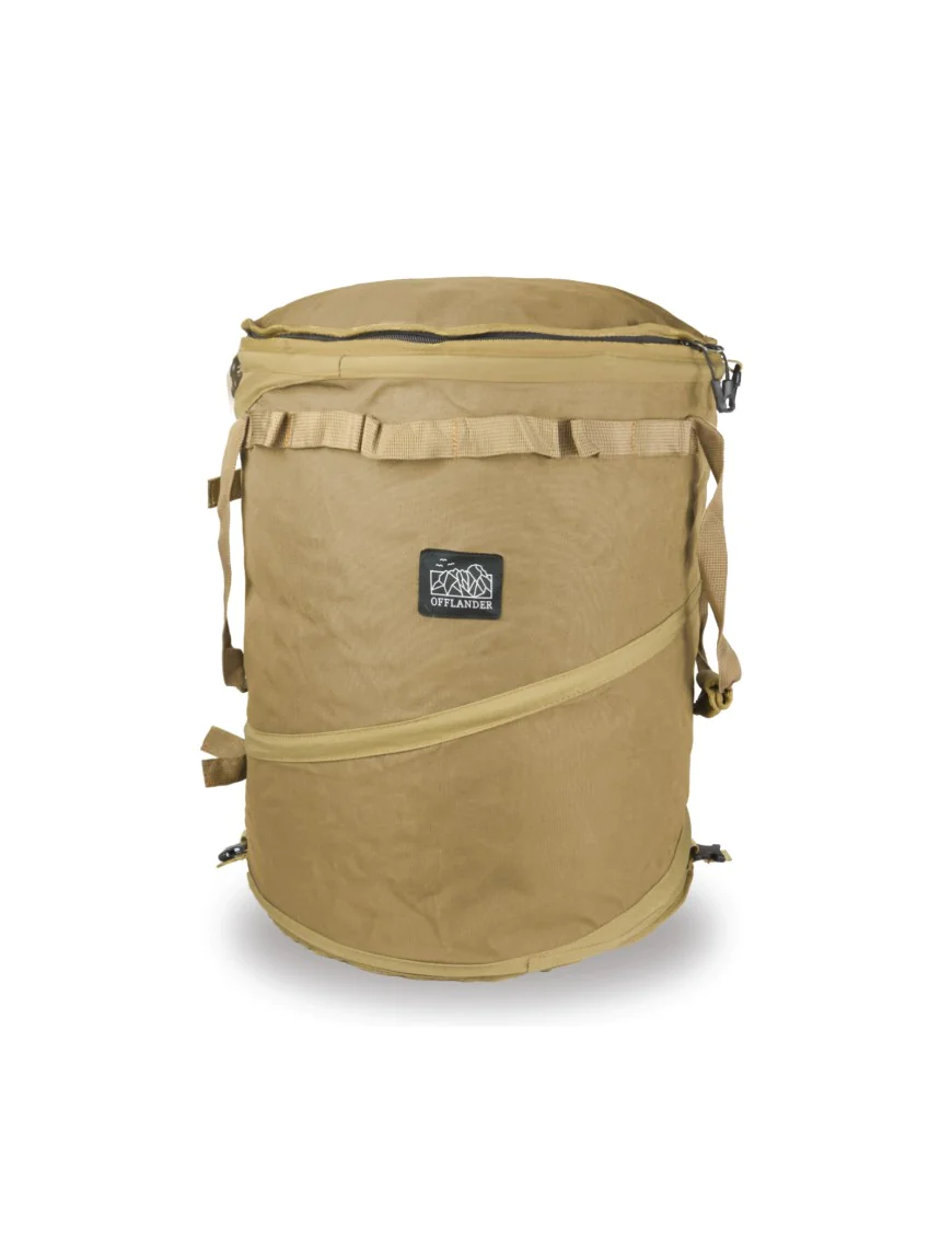 OFFLANDER KOSZ KEMPINGOWY CYLINDRYCZNY KHAKI OFFLANDER KOSZ KEMPINGOWY CYLINDRYCZNY KHAKI