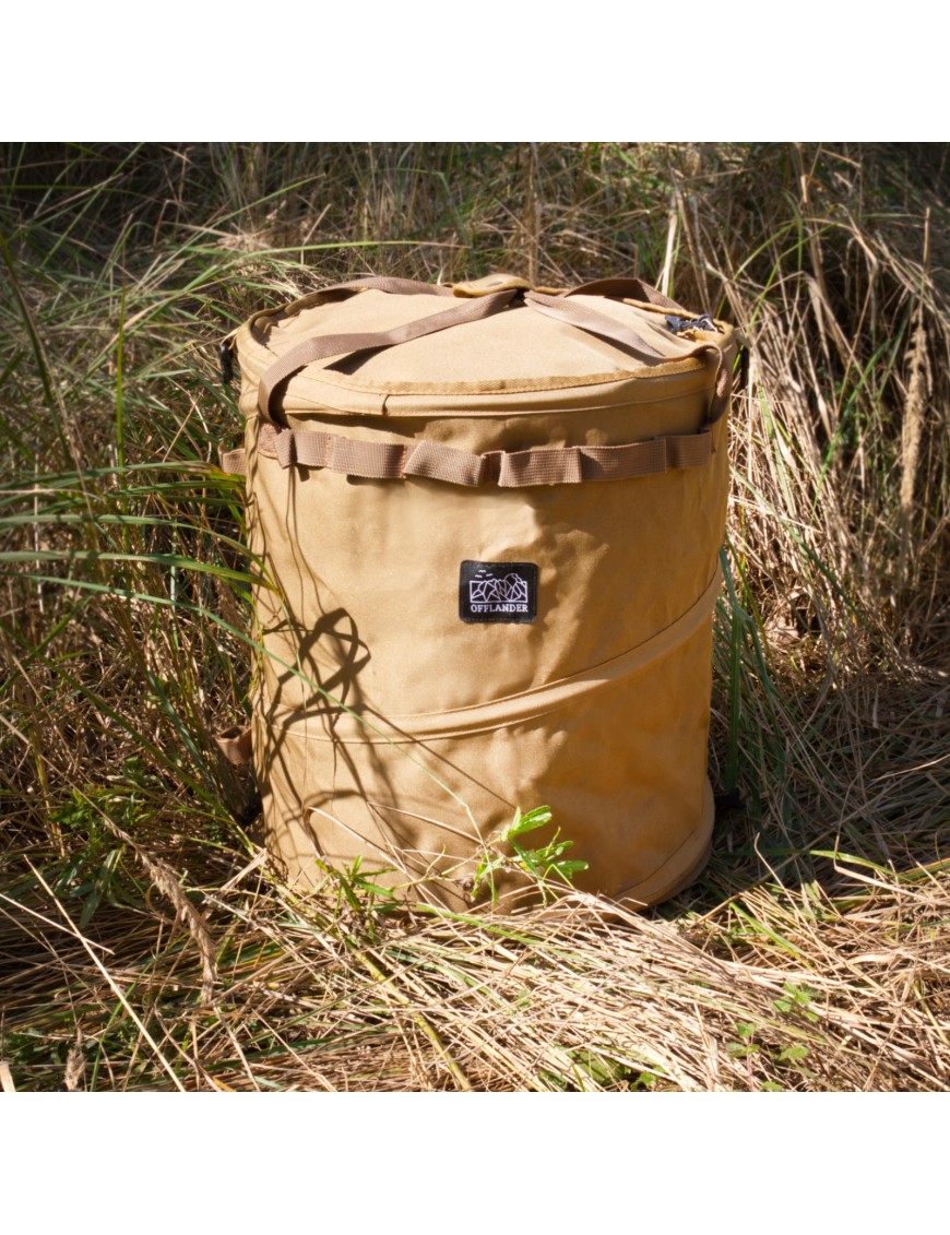 OFFLANDER KOSZ KEMPINGOWY CYLINDRYCZNY KHAKI OFFLANDER KOSZ KEMPINGOWY CYLINDRYCZNY KHAKI