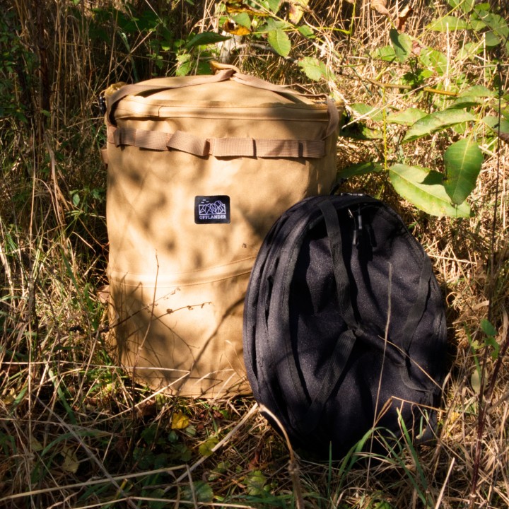 OFFLANDER KOSZ KEMPINGOWY CYLINDRYCZNY KHAKI