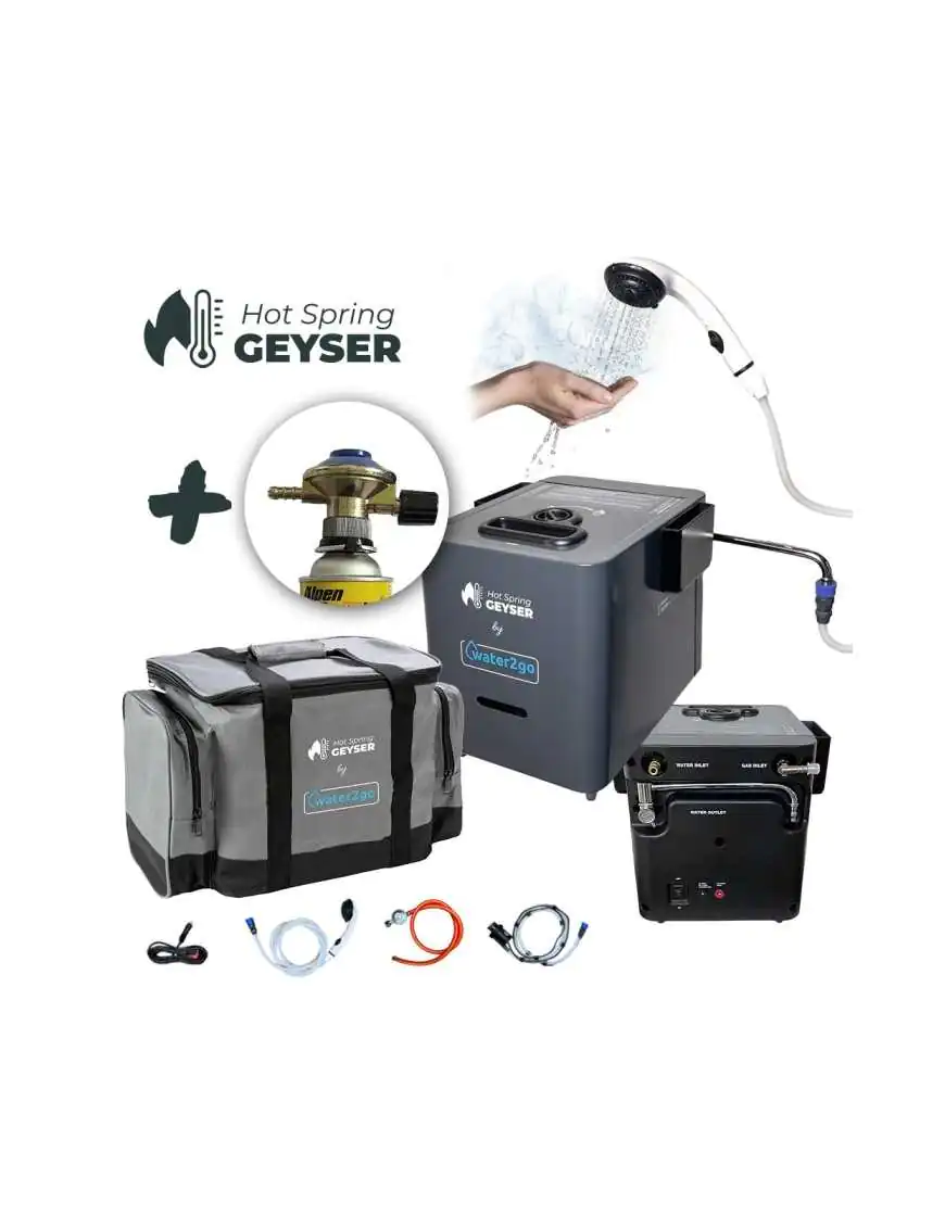 Portable Gas-Powered Tankless Water Heater with Shower Portable Gas-Powered Tankless Water Heater with Shower