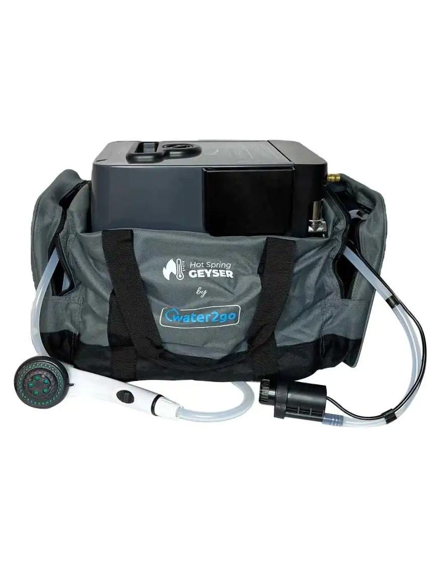 Portable Gas-Powered Tankless Water Heater with Shower