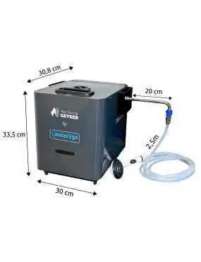 Portable Gas-Powered Tankless Water Heater with Shower