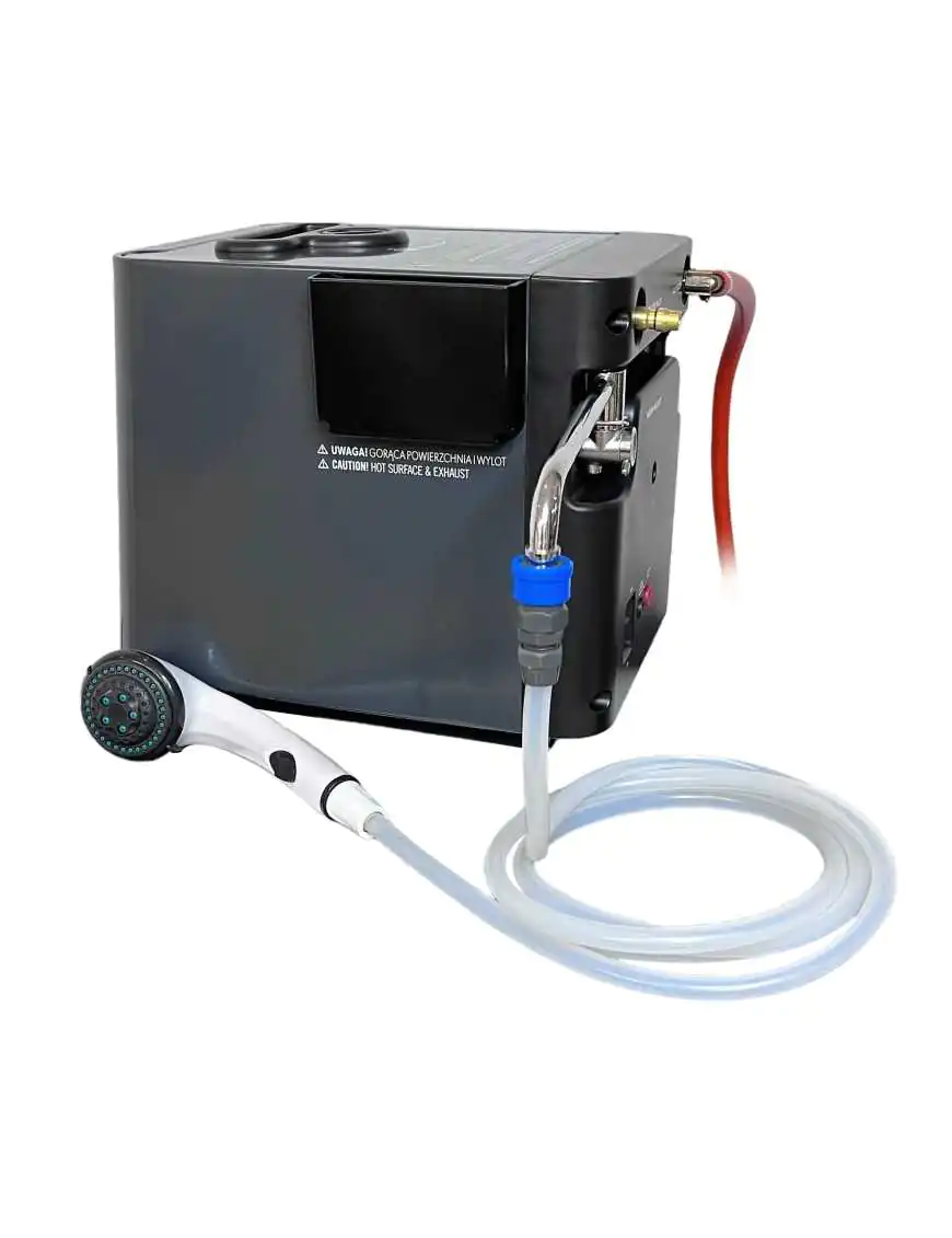 Portable Gas-Powered Tankless Water Heater with Shower