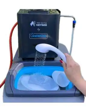 Portable Gas-Powered Tankless Water Heater with Shower