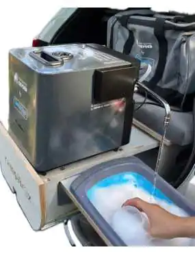 Portable Gas-Powered Tankless Water Heater with Shower