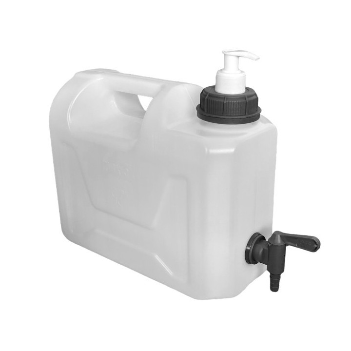 Pojemnik na wodę 5L bezb. KRAN DOLNY PLASTIK 3/4" + dozownik mydła /G HEAVY DUTY