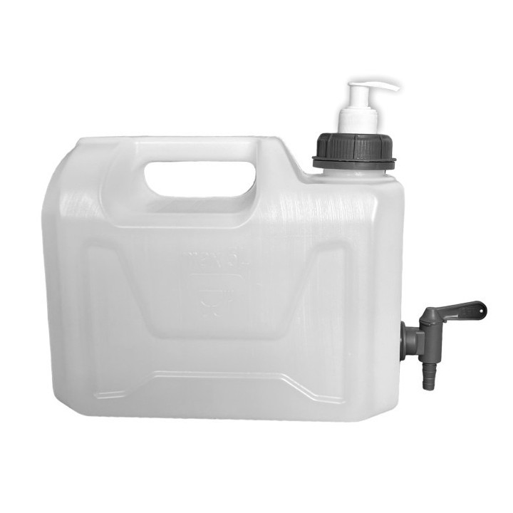 Pojemnik na wodę 5L bezb. KRAN DOLNY PLASTIK 3/4" + dozownik mydła /G HEAVY DUTY - ujęcie 3