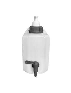 Pojemnik na wodę 5L bezb. KRAN DOLNY PLASTIK 3/4" + dozownik mydła /G HEAVY DUTY | Szekla4x4.pl