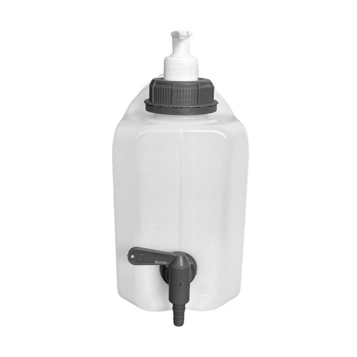 Pojemnik na wodę 5L bezb. KRAN DOLNY PLASTIK 3/4" + dozownik mydła /G HEAVY DUTY - ujęcie 4