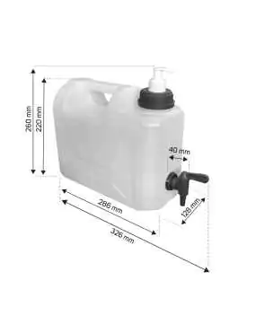 5L Heavy Duty Water Container – Bottom Tap & Dispenser