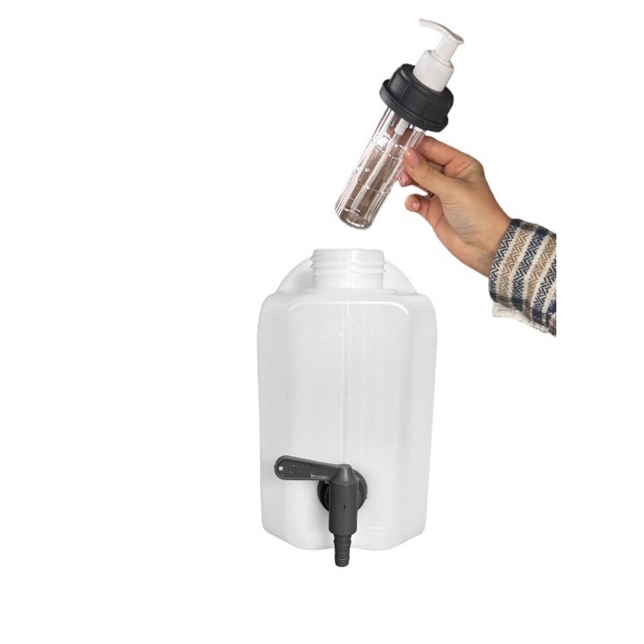 Pojemnik na wodę 5L bezb. KRAN DOLNY PLASTIK 3/4" + dozownik mydła /G HEAVY DUTY - ujęcie 6