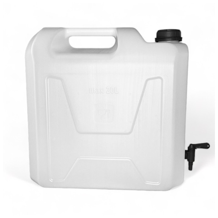 Pojemnik na wodę 20L bezb. KRAN DOLNY PLASTIK 3/4" HEAVY DUTY