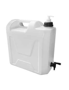 Water Container SimplyCan 20L Transparent with Plastic Tap and HEAVY DUTY Soap Dispenser