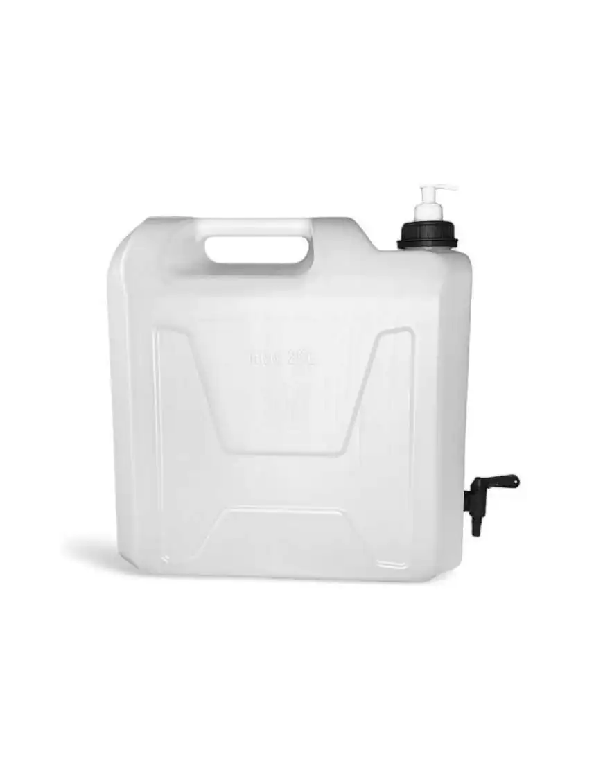 Pojemnik na wodę 20L bezb. KRAN DOLNY PLASTIK 3/4" + dozownik mydła /G HEAVY DUTY | Szekla4x4.pl Pojemnik na wodę 20L bezb. KRAN DOLNY PLASTIK 3/4" + dozownik mydła /G HEAVY DUTY | Szekla4x4.pl
