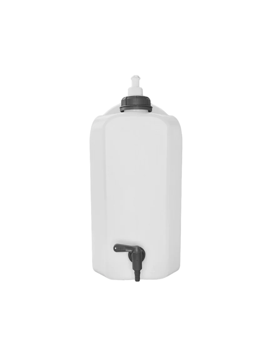 Pojemnik na wodę 20L bezb. KRAN DOLNY PLASTIK 3/4" + dozownik mydła /G HEAVY DUTY | Szekla4x4.pl Pojemnik na wodę 20L bezb. KRAN DOLNY PLASTIK 3/4" + dozownik mydła /G HEAVY DUTY | Szekla4x4.pl