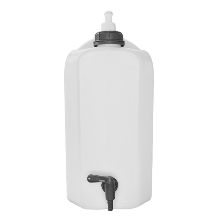 Pojemnik na wodę 20L bezb. KRAN DOLNY PLASTIK 3/4" + dozownik mydła /G HEAVY DUTY - ujęcie 3