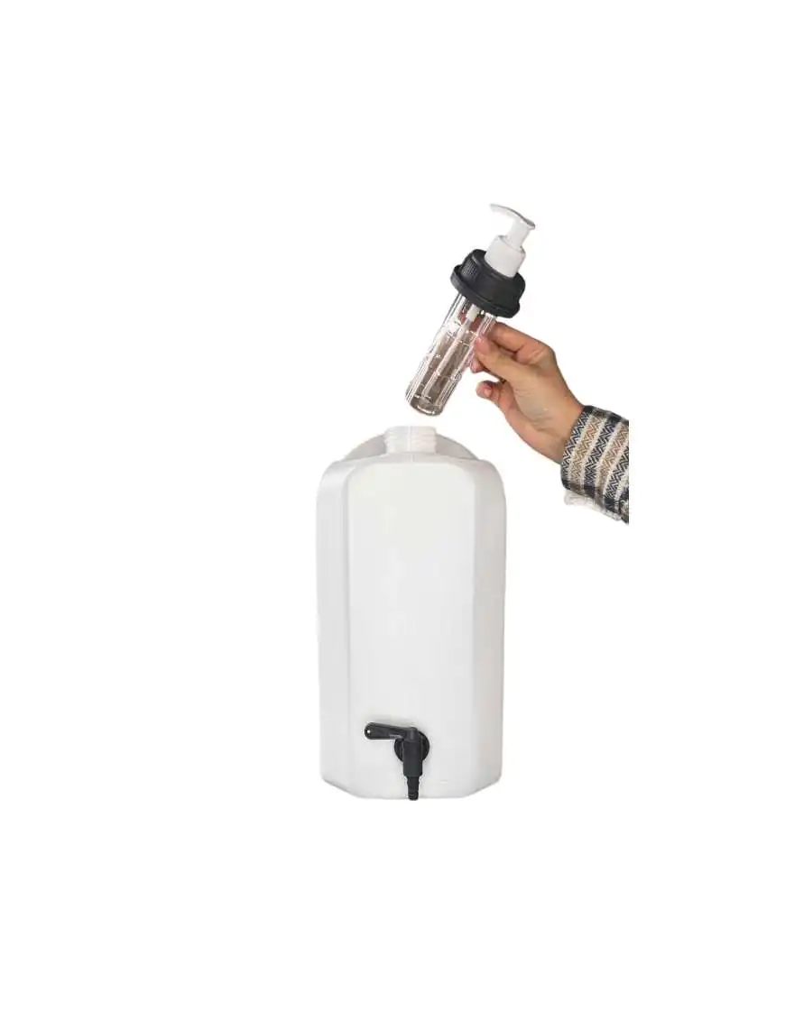 Pojemnik na wodę 20L bezb. KRAN DOLNY PLASTIK 3/4" + dozownik mydła /G HEAVY DUTY | Szekla4x4.pl Pojemnik na wodę 20L bezb. KRAN DOLNY PLASTIK 3/4" + dozownik mydła /G HEAVY DUTY | Szekla4x4.pl