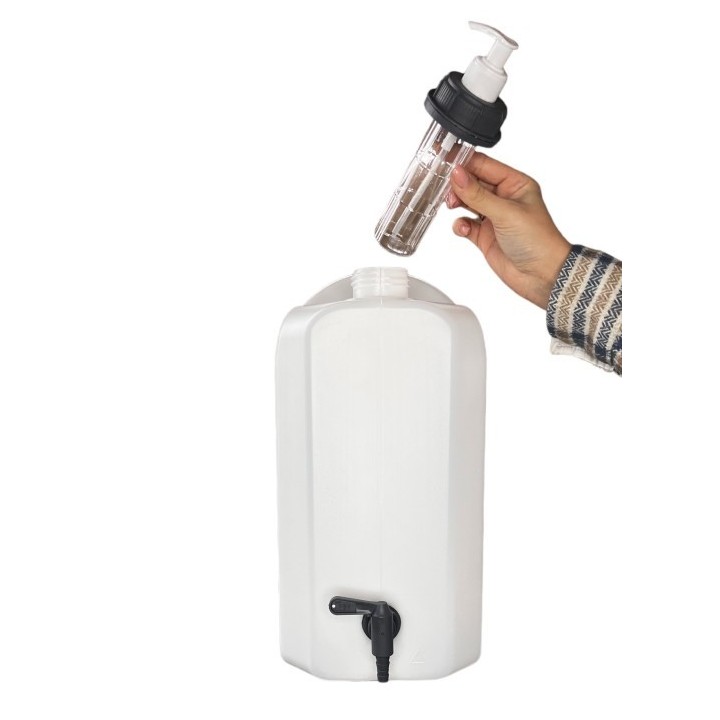 Pojemnik na wodę 20L bezb. KRAN DOLNY PLASTIK 3/4" + dozownik mydła /G HEAVY DUTY - ujęcie 4