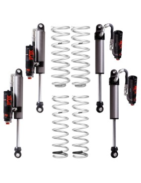 Zestaw zawieszenia FOX Performance Elite 2.5 Reservoir Adjustable DSC EVO + Sprężyny Eibach Lift 2,5" / 1,2"