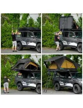 Roof Top Tent Wild Camp Missouri 130 Slim Military DAY&NIGHT 2.0