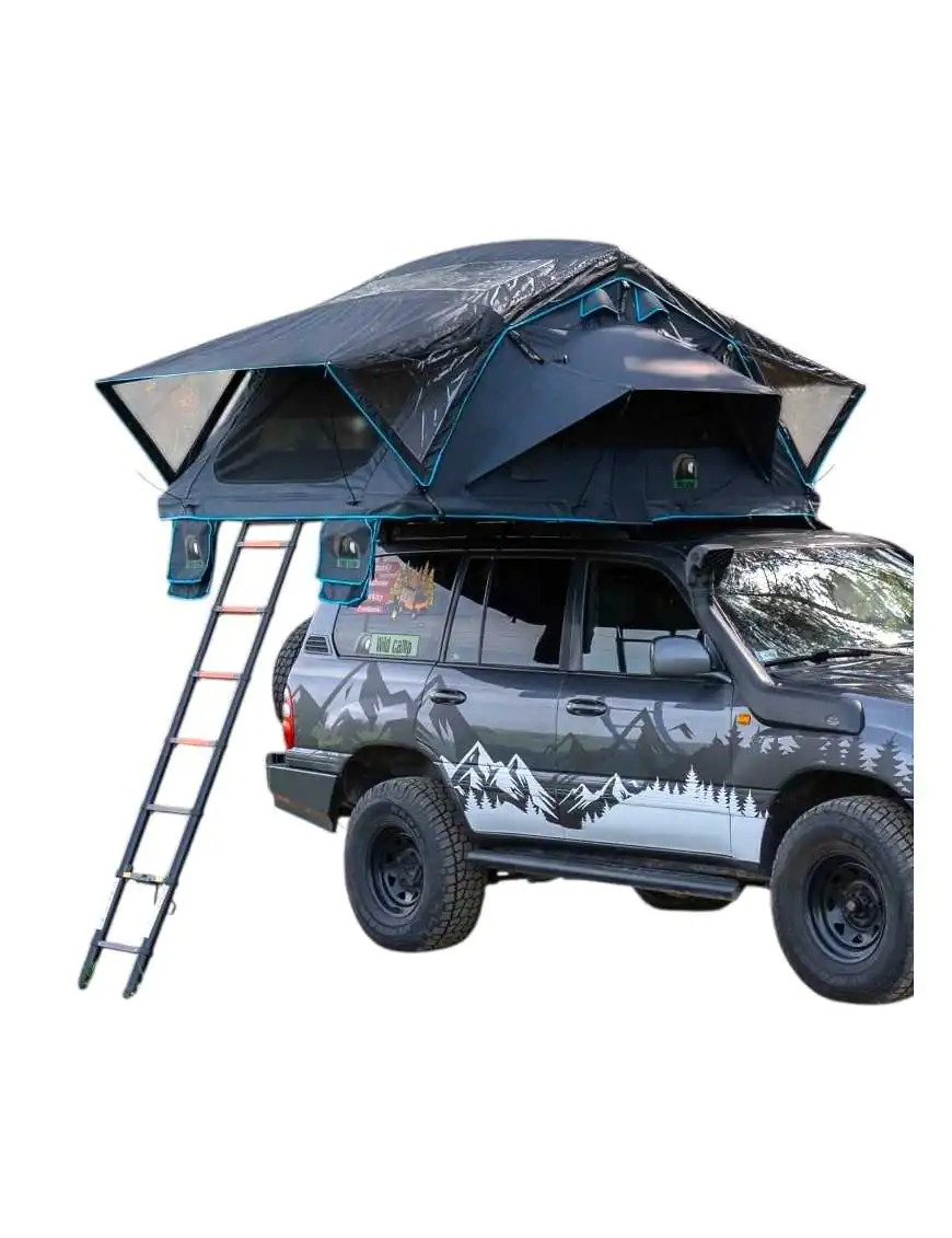 The Wild Camp Kolorado II roof tent belongs to the soft-shell rooftop tent series.