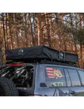 The Wild Camp Kolorado II roof tent belongs to the soft-shell rooftop tent series.
