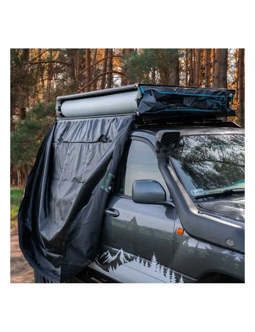 The Wild Camp Kolorado II roof tent belongs to the soft-shell rooftop tent series.