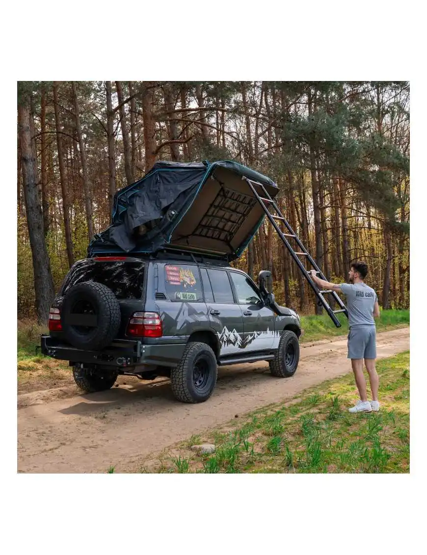 The Wild Camp Kolorado II roof tent belongs to the soft-shell rooftop tent series.