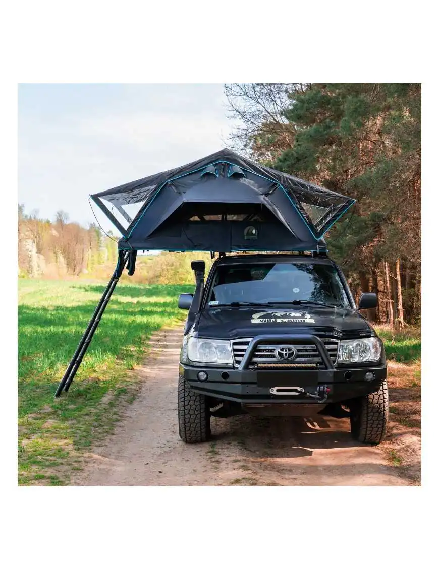 The Wild Camp Kolorado II roof tent belongs to the soft-shell rooftop tent series.