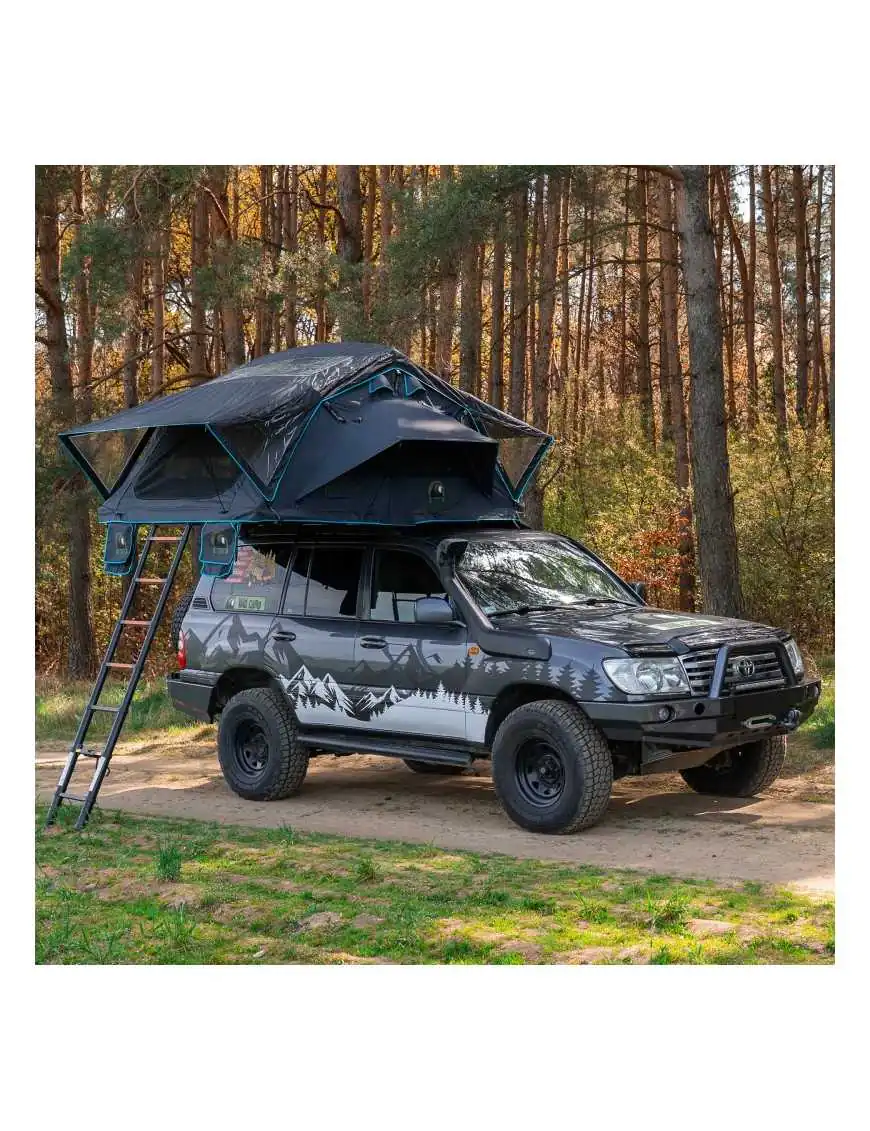 The Wild Camp Kolorado II roof tent belongs to the soft-shell rooftop tent series.