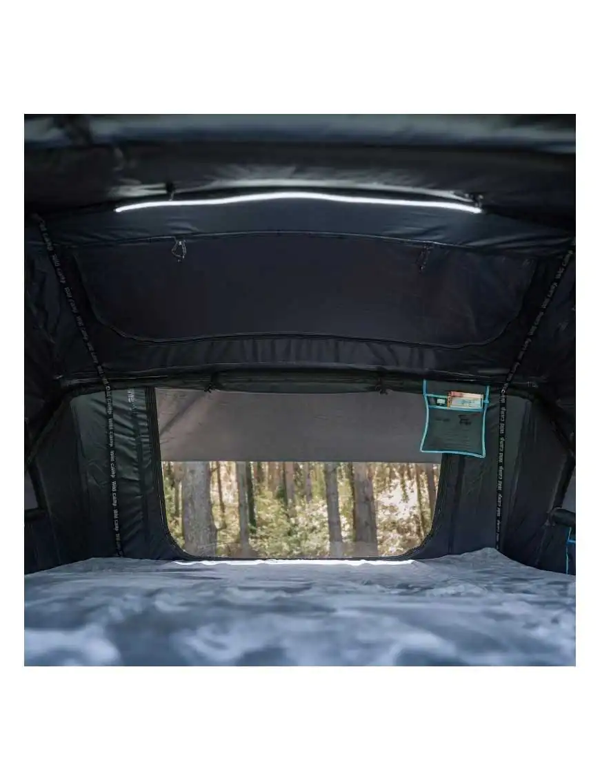 The Wild Camp Kolorado II roof tent belongs to the soft-shell rooftop tent series.