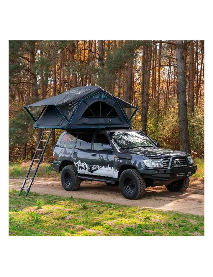 The Wild Camp Kolorado II roof tent belongs to the soft-shell rooftop tent series.