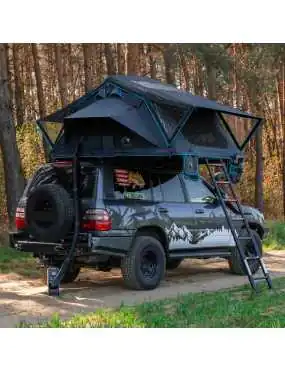 The Wild Camp Kolorado II roof tent belongs to the soft-shell rooftop tent series.