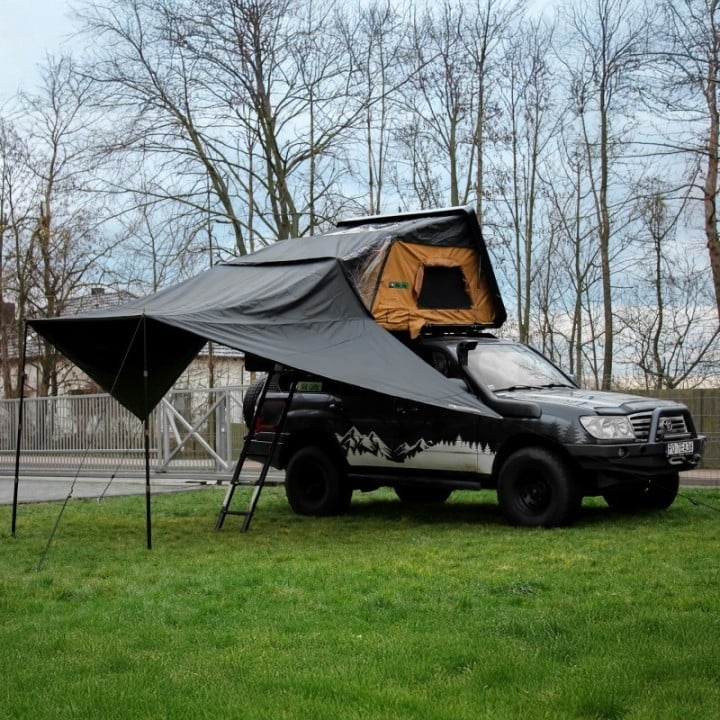 Markiza namiotu dachowego Wild Camp Jukon II 180 DAY&NIGHT i Military - ujęcie 2
