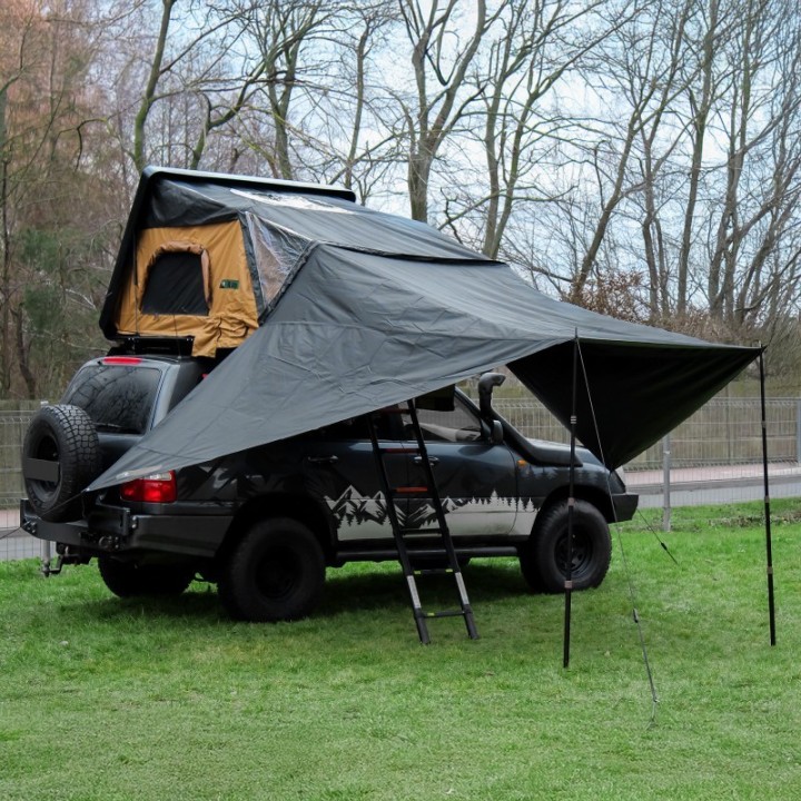 Markiza namiotu dachowego Wild Camp Jukon II 180 DAY&NIGHT i Military - ujęcie 3
