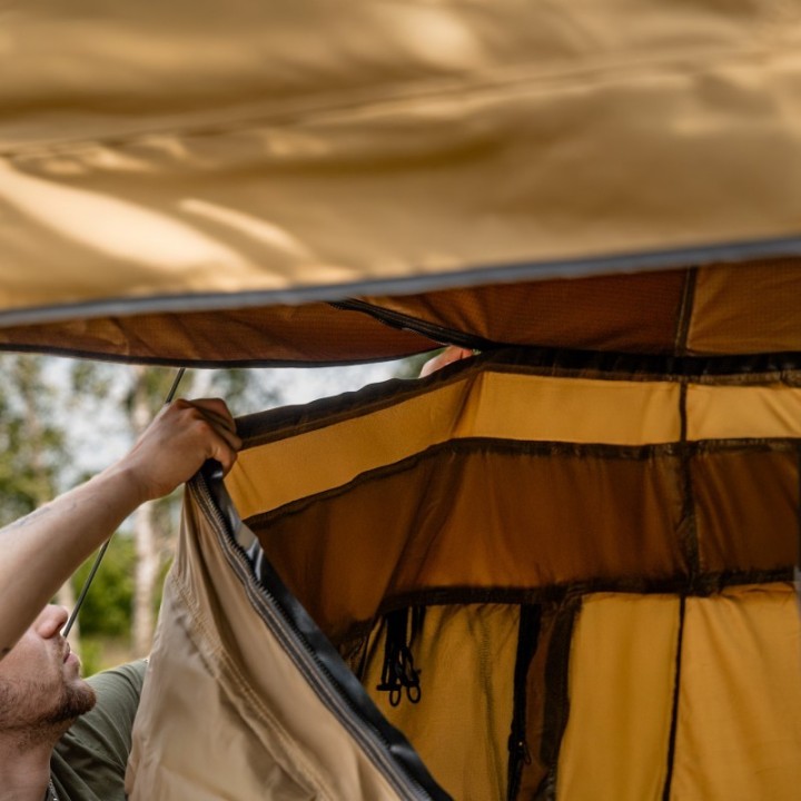 Przedsionek namiotu dachowego Wild Camp Hudson 220 Military - ujęcie 11