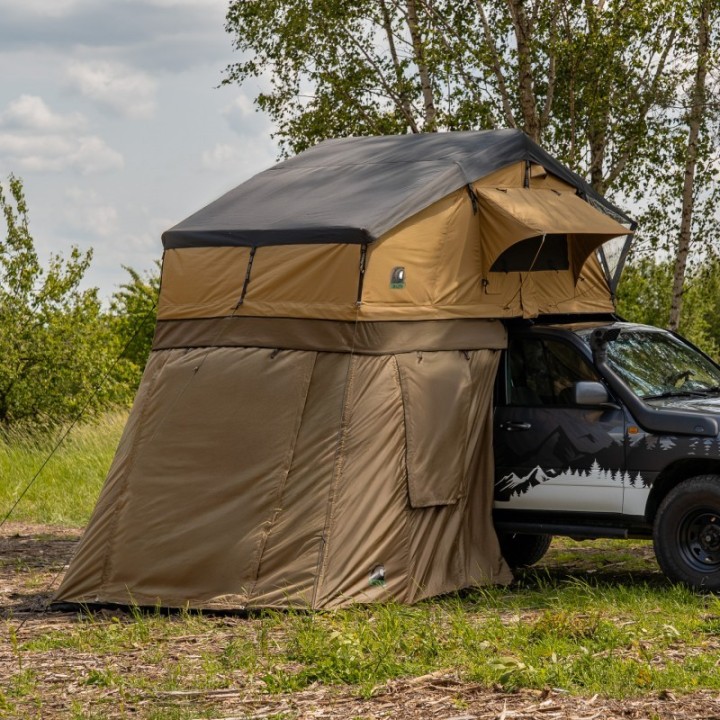 Przedsionek namiotu dachowego Wild Camp Hudson 220 Military - ujęcie 17