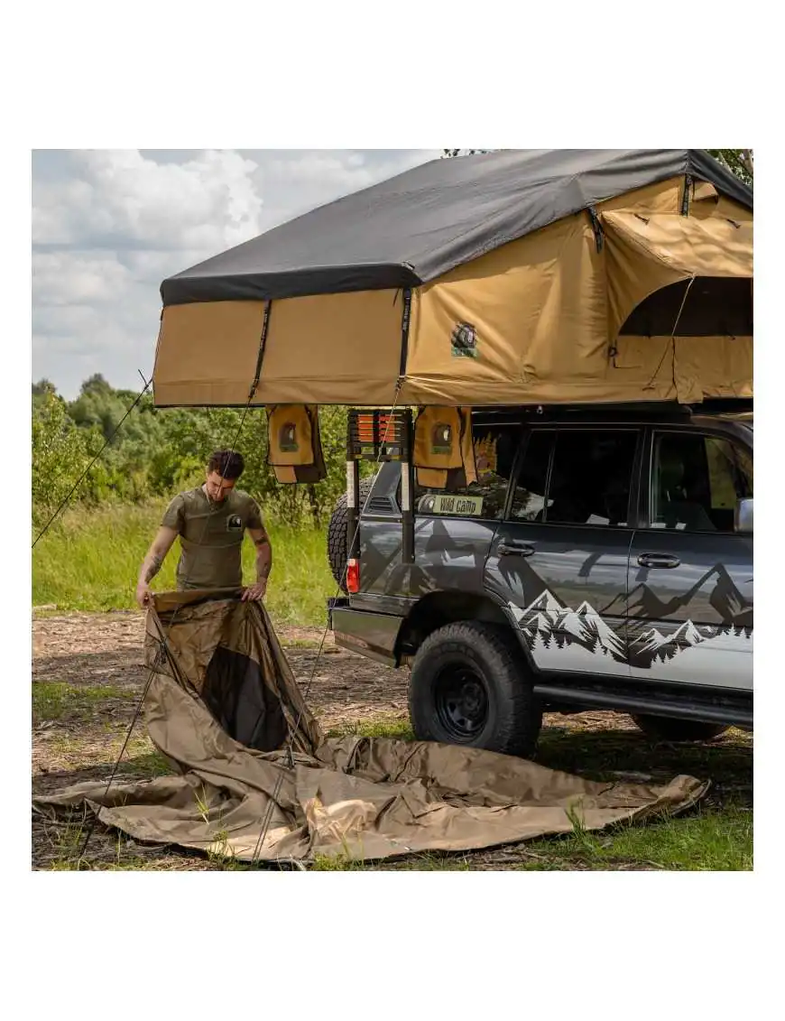 Wild Camp Hudson 140 MILITARY Rooftop Tent Awning