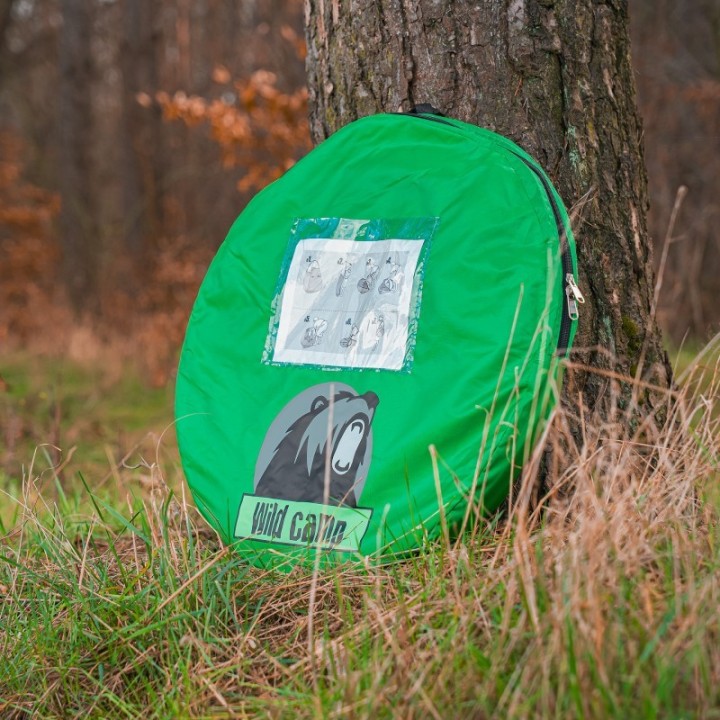 Turystyczna kabina prysznicowa Wild Camp TwoSeconds zielona - ujęcie 4