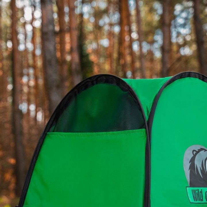 Turystyczna kabina prysznicowa Wild Camp TwoSeconds zielona - ujęcie 7