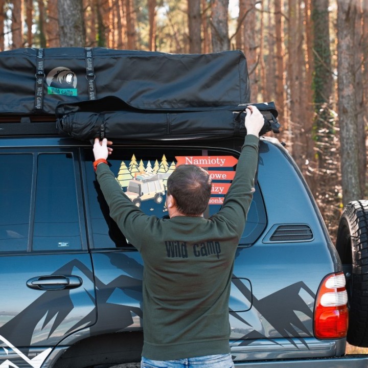 Kabina prysznicowa Wild Camp na aluminiowym stelażu - ujęcie 4