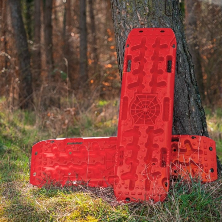 Trapy Najazdy Piaskowe Błotne Śniegowe Komplet 2 Szt. CZERWONE - ujęcie 4
