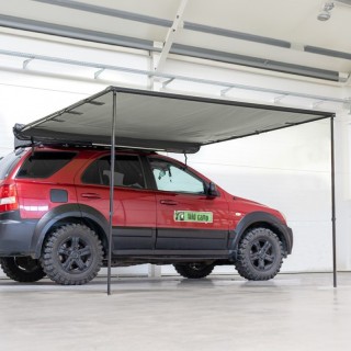 Markiza samochodowa Wild Camp 2x2 m szara z oświetleniem LED - ujęcie 2