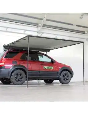 Zadaszenie Markiza 2,5x2,5m Mocowane Do Bagażnika Dachowego SZARA | Szekla4x4.pl